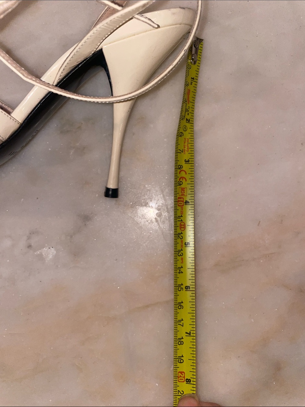 Casadei patent leather Cream Embellished Heels NW - Picture 13 of 13